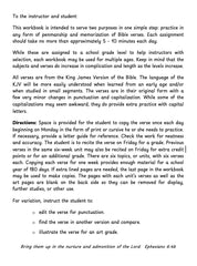 Handwriting Practice & Bible Memorization - Levels 4-12